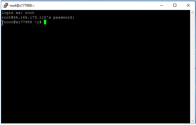 root server ssh