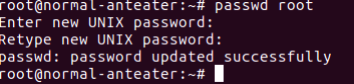 change root password ssh